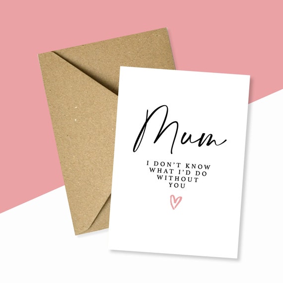 Muttertagskarte Von Der Tochter – Lustige Karte Für Mama, Geburtstag, Dankeskarte, Inkl. Umschlag