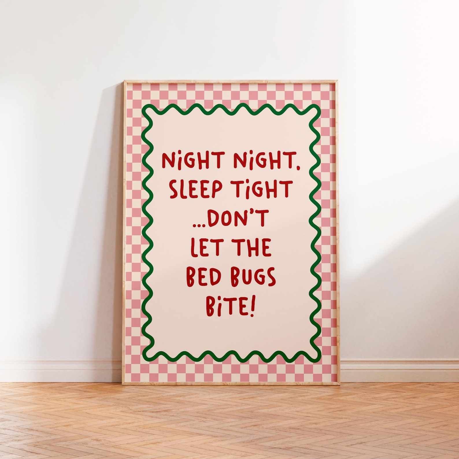 Night Night Sleep Tight Don't Let The Bed Bugs Bite Print Night Night Sleep Tight Don't Let The Bed Bugs Bite Print