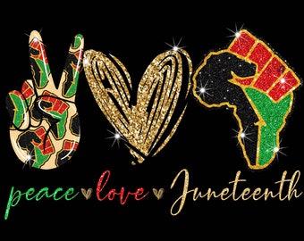 Download Peace Love Juneteenth Svg Etsy PSD Mockup Templates