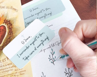 Katholische Novena Tracker Bundle: Surrender Novena Gebetskarte (Digitaler Download)