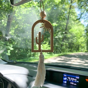 Macrame Desert Car Charm