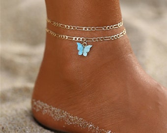 Download Butterfly Anklet Etsy