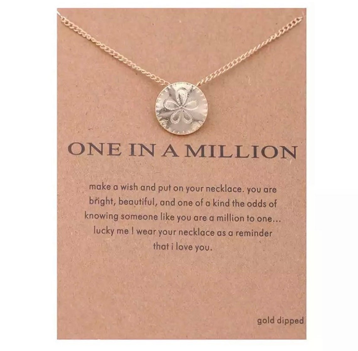 Meaning Necklace One In A Million Etsy