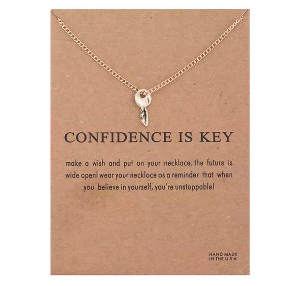 Meaning Necklace | Confidence Is Key | Thoughtful Gifts For Loved Ones
