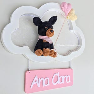Pinscher Dog Crochet Pattern, Amigurumi Pinscher PDF Tutorial, Amigurumi Puppy Dog Crochet Pattern, English & Portuguese image 2