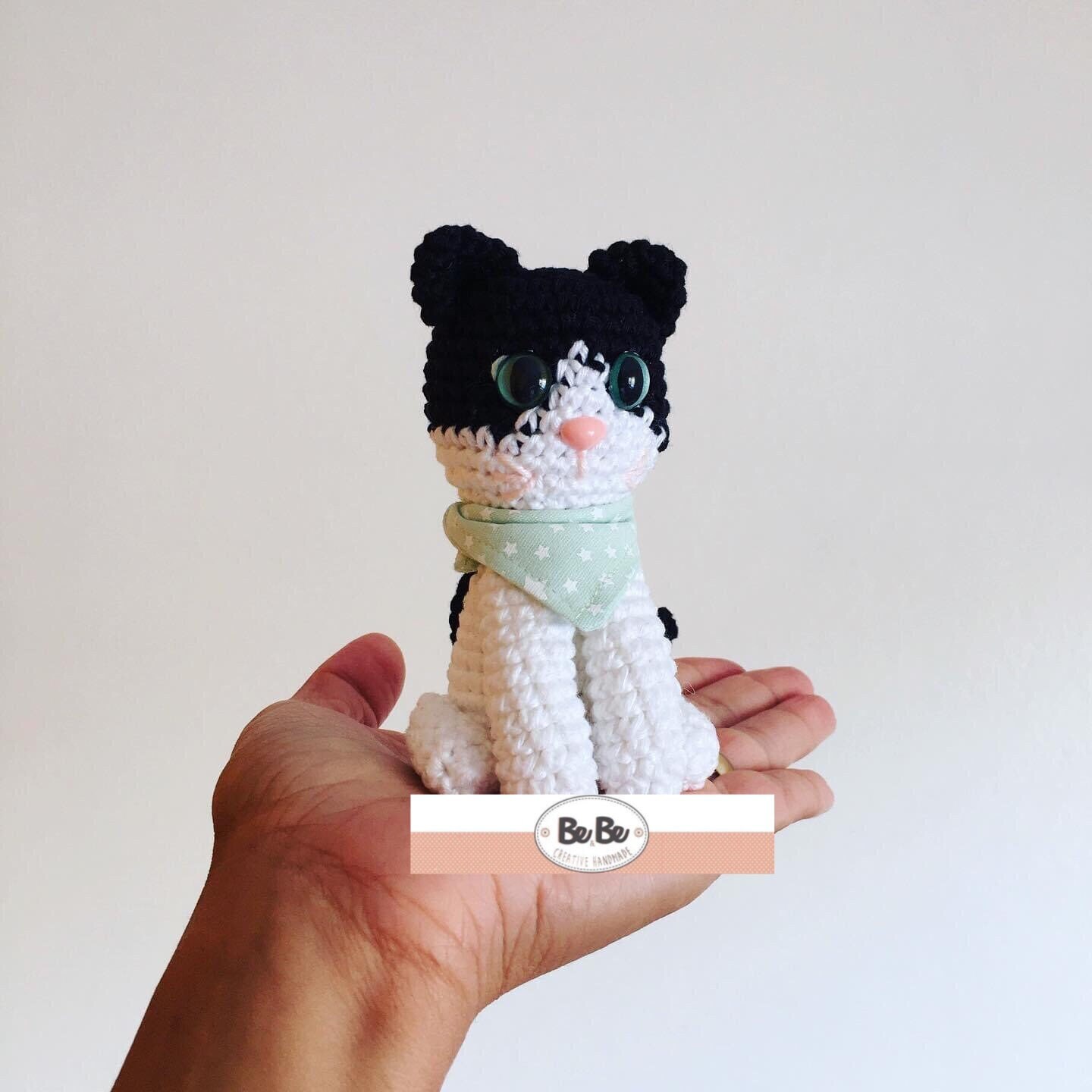 Amigurumi Tuxedo Cat Crochet Pattern Tutorial in PDF Etsy