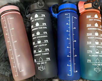 Time Marked Water Bottles