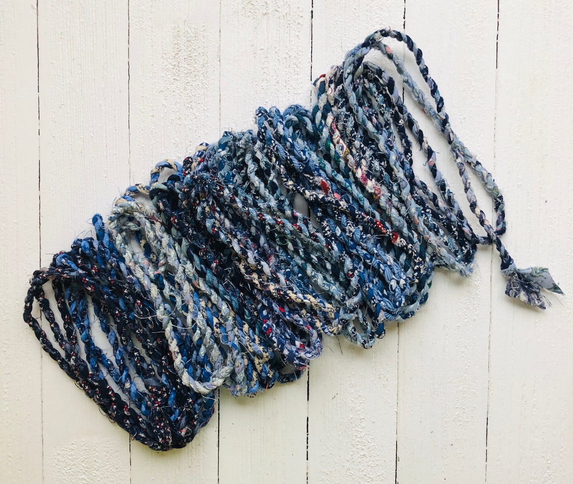 Hand Twisted Fabric Twine Rag Twine Homespun Fabric Rope Etsy