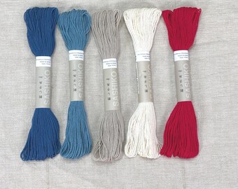 Olympus Sashiko Thread – 100% Cotton Embroidery Thread, Visible Mending, Japanese Quilting, Hand Stitching