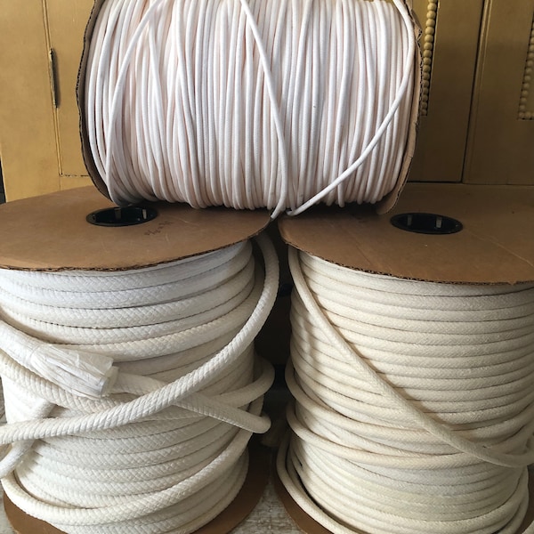 Fibre Flex Piping Cord, 3 Sizes, Fiber Cord, Welt Cord, Upholstery Cord, Sackner, Tissue Welt, Cushions, Pillows, Crafts, BasketMaking, Home