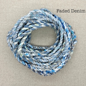 Wrapping Rope With Fabric Cloth Twine, One Yard, 3 Feet, Fabric Twine, Rope, Hand Twisted Cord ...