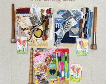 Living Line Practice Kit – Marking Days with Dots | Slow Stitch Kit | Textile Meditation | Fiber Art Kit | Creative Mindfulness Gift