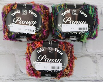 Tahki Yarns Pansy Collection, Fingering Yarn for Knitting or Crochet, High End Yarn, Made in Italy