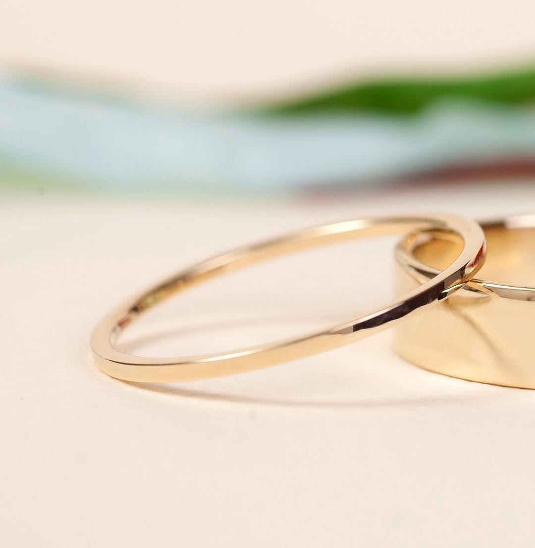 Minimalist Solid Gold Wedding Rings For Woman 14k Gold Womens Simple minimalist-solid-gold-wedding-rings-for-woman-14k-gold-womens-simple