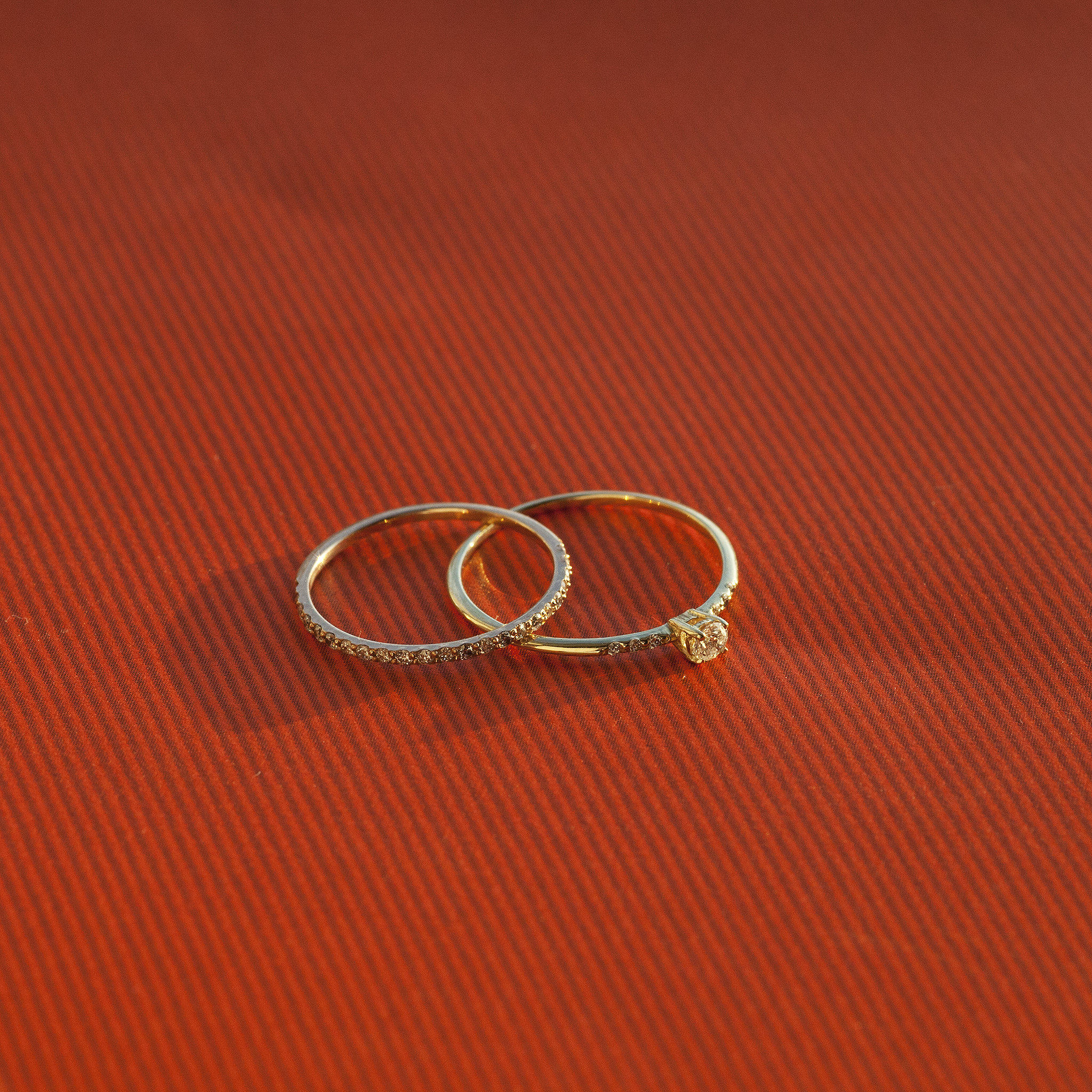 14K Gold Real Diamond Ring for Women Dainty Simple Etsy