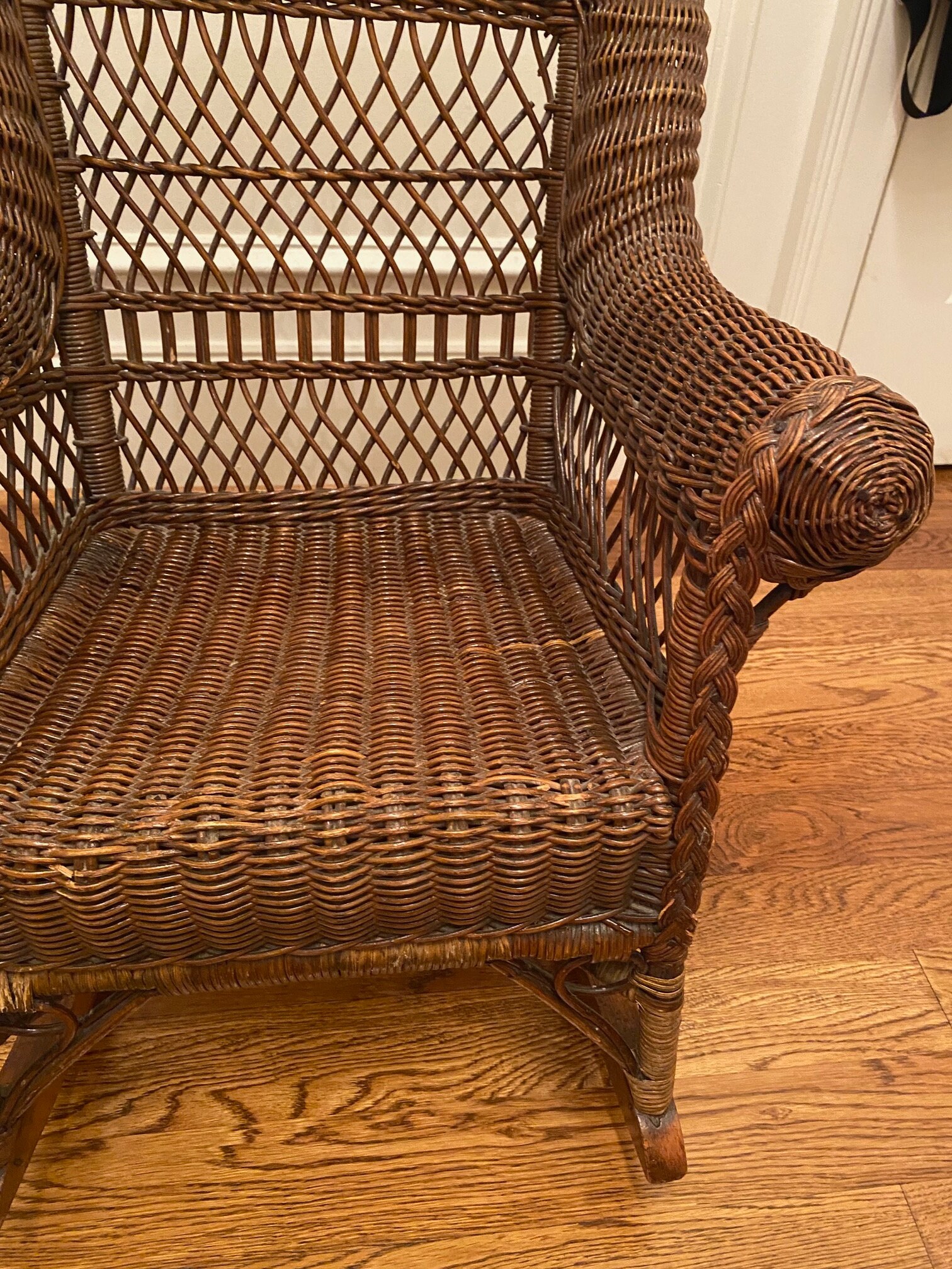 Beautiful Victorian Child's Wicker Rocking Chair - Etsy