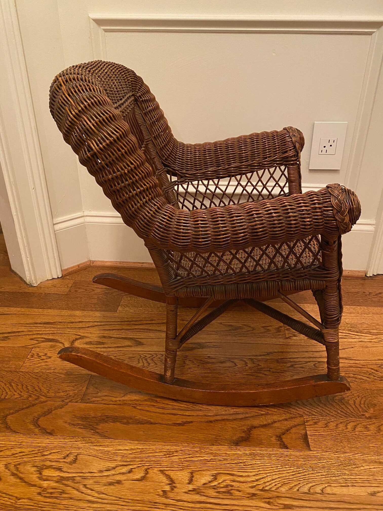 Beautiful Victorian Child's Wicker Rocking Chair - Etsy