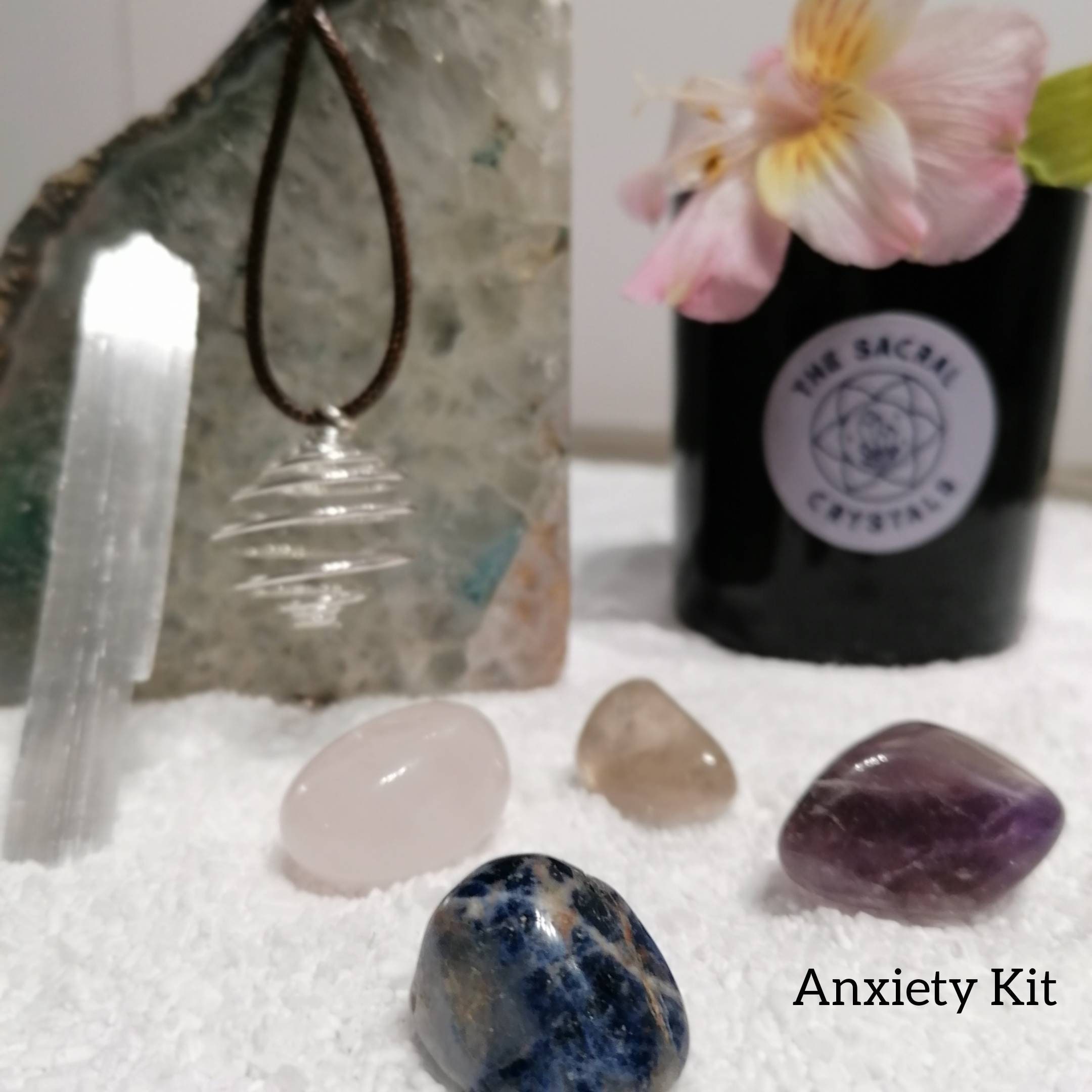 Anxiety Crystal Healing Kit Self Care Kit Crystal Gift Etsy UK