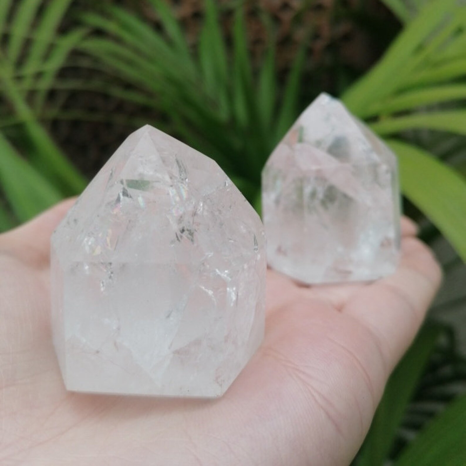Fire and Ice Quartz Crystal Point Crystal Healing Quartz Etsy UK