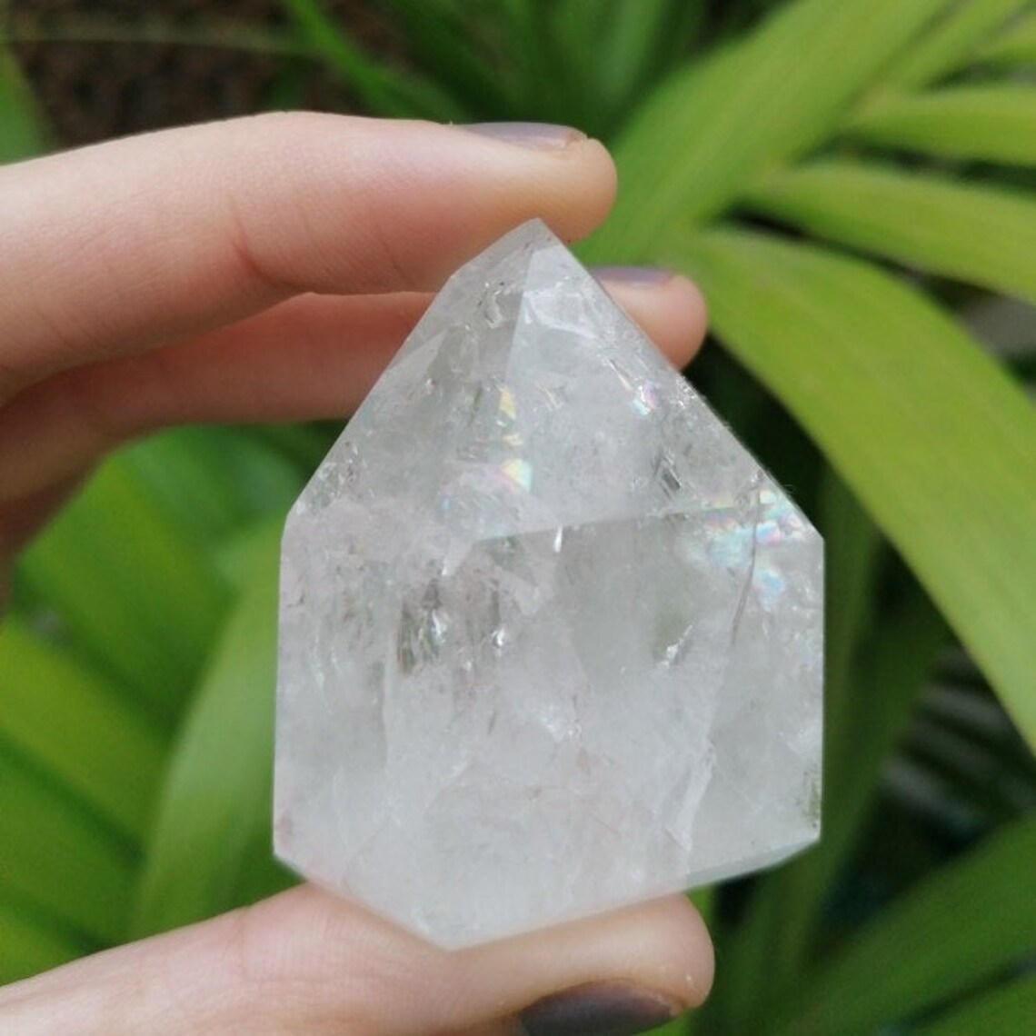 Fire and Ice Quartz Crystal Point Crystal Healing Quartz Etsy UK