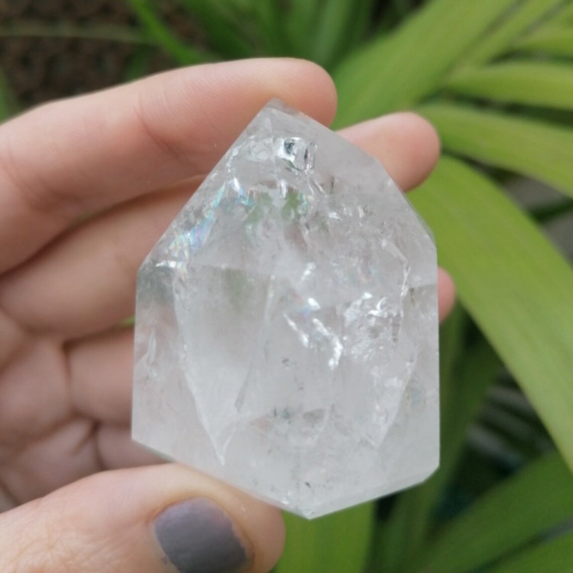 Fire and Ice Quartz Crystal Point Crystal Healing Quartz Etsy UK