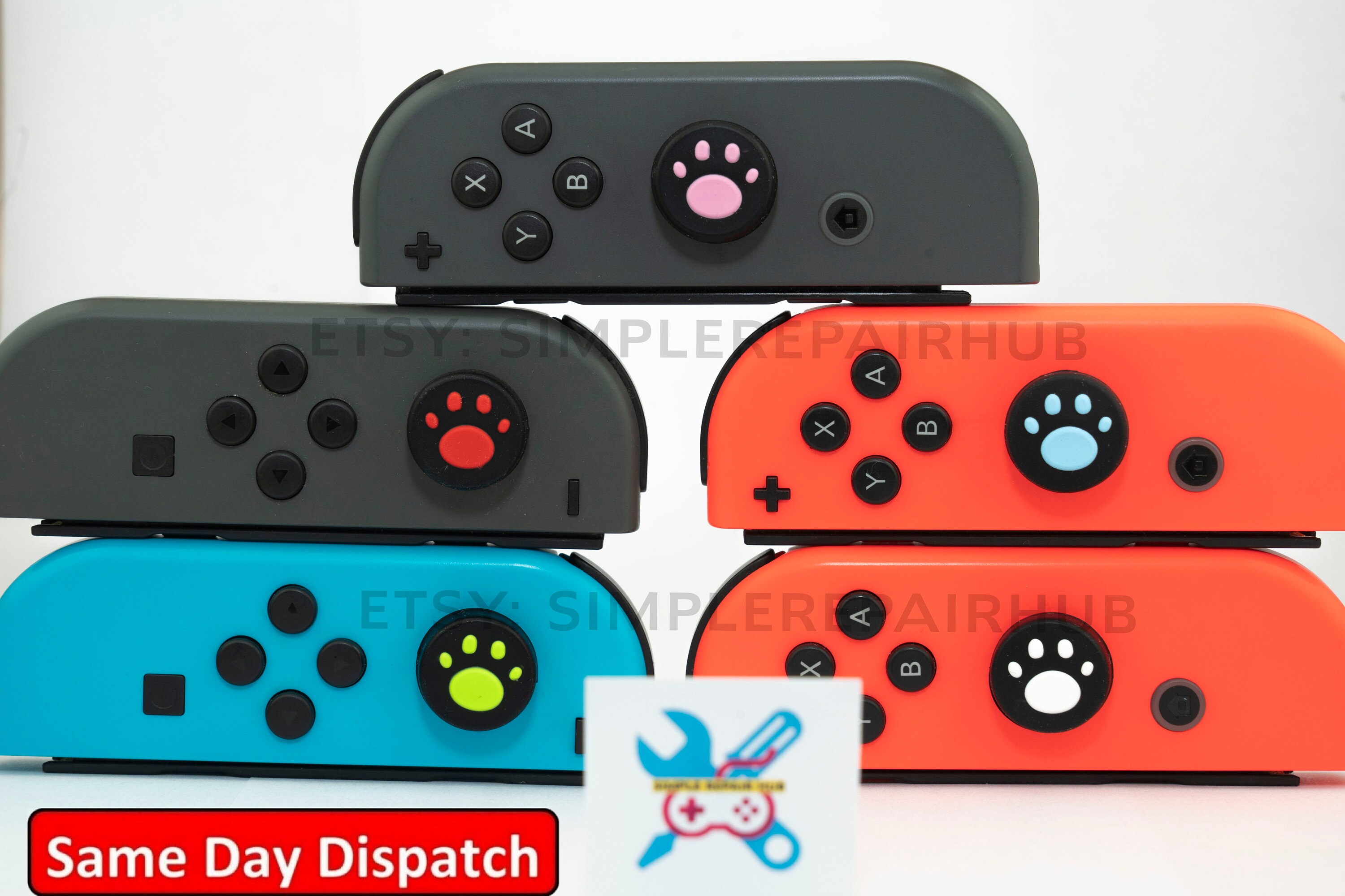 Nintendo Switch JoyCon Joystick Grip Covers set of 2 Paw Etsy