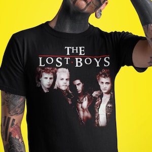 Retro Styler Mens The Lost Boys Movie Character Black T-Shirt Retro Styler Mens The Lost Boys Movie Character Black T-Shirt