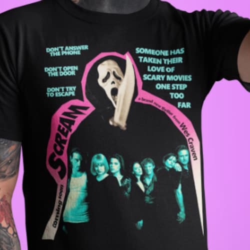 Scream Classic Horror Movie Tshirt Tee Shirt 269 Etsy