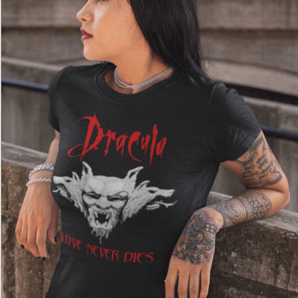 Dracula Bram Stoker Love Never Dies Vampire Horror Movie T-Shirt Tee Shirt 598