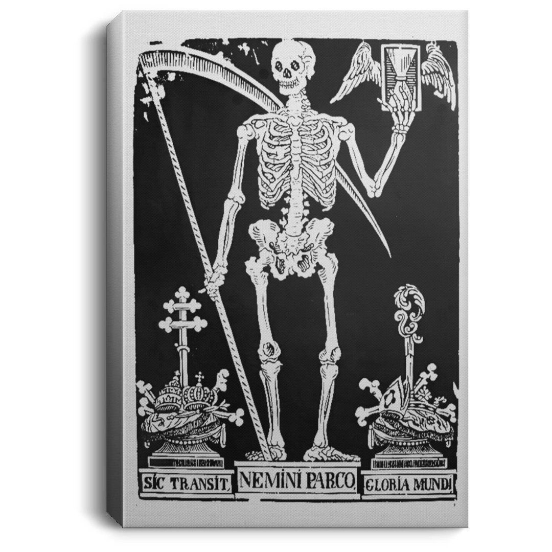 Tarot Card Death Skeleton Canvas Wall Art Vintage Style Etsy