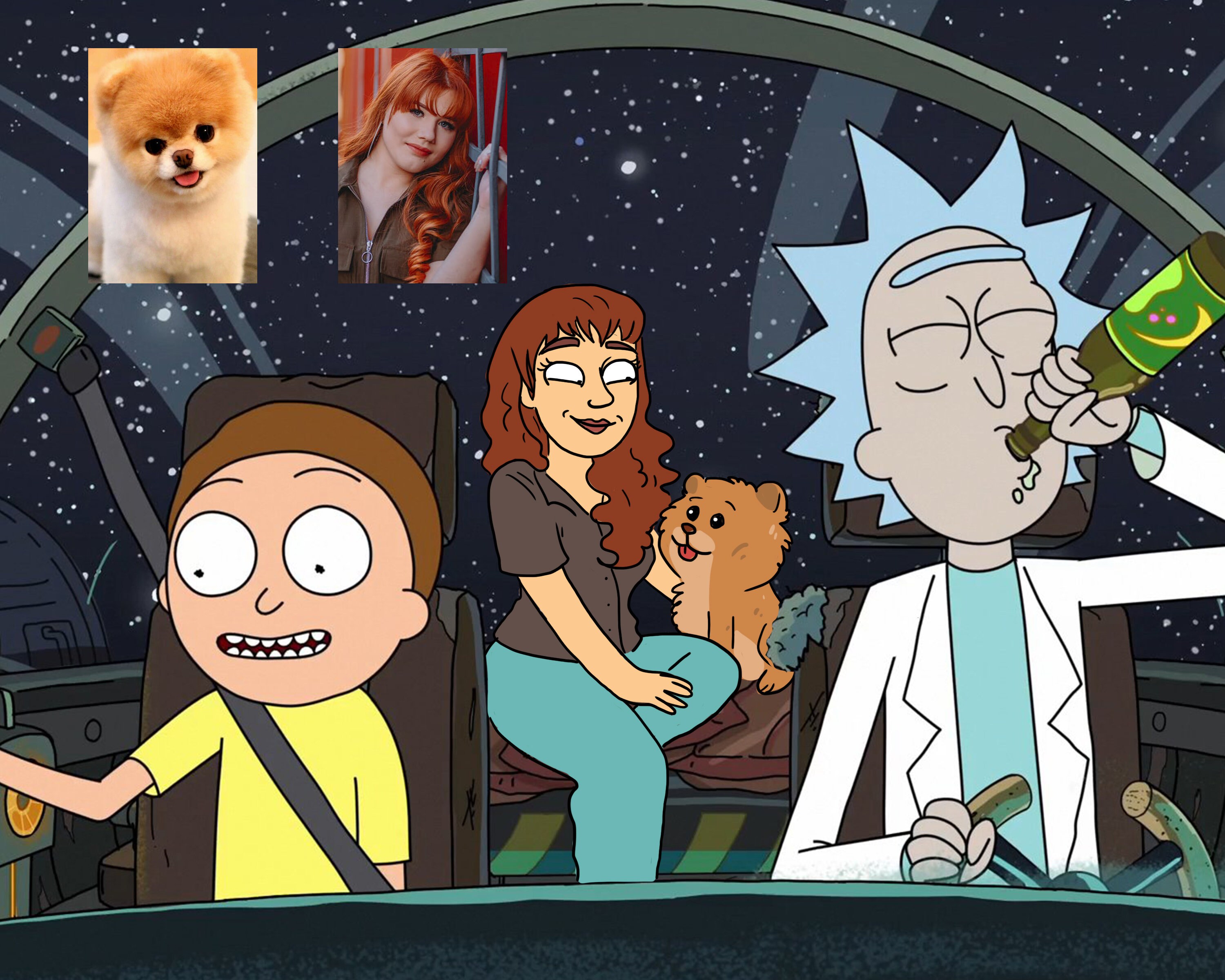 Rick and Morty Portraits Custom Rick and Morty Family | Etsy