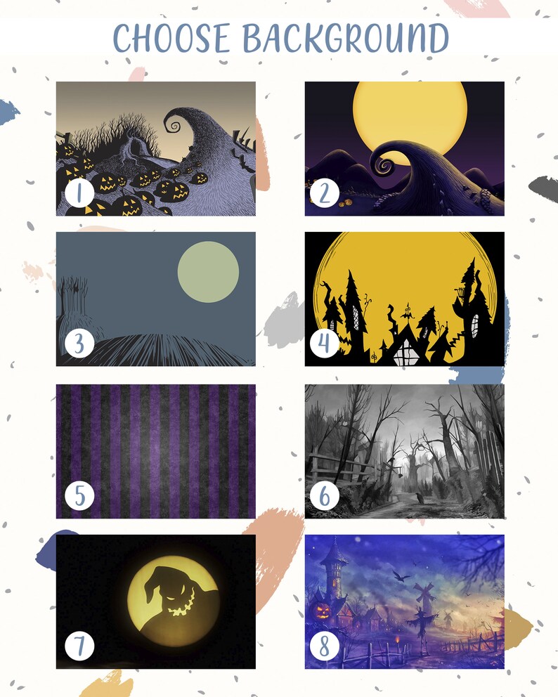 Custom Tim Burton Style Portrait, Nightmare Portrait, Nightmare Before