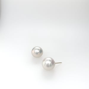 9mm Freshwater Pearl Stud Earrings | Pearl Stud Earrings | 14Kt Pearl Studs