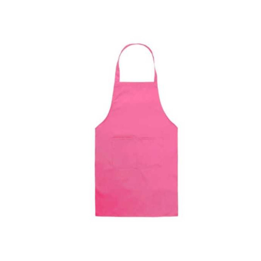 Plain apron with front pocket pink Etsy