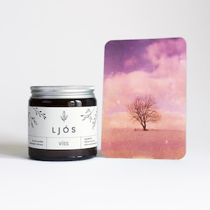 VÍSS - エッセンシャルオイルの香りのナチュラルで持続可能なソイワックスキャンドル - Koselig Høykvalitet Håndlaget Duftlys fra Norge