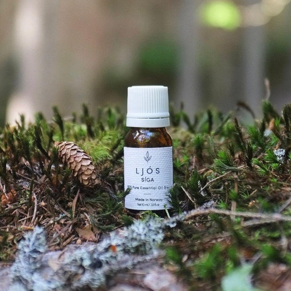 SÍGA - blend of 100% natural essential oils 10ml, FREE SHIPPING Worldwide! Høykvalitet håndlaget laget i Vikersund