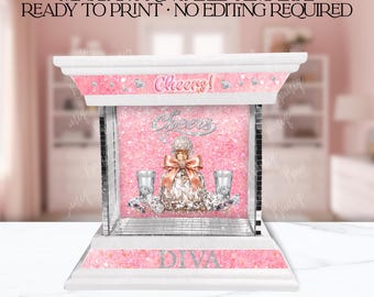 Glam Diva Mini Bar DIY Printable – Ready to Print – Beginner Friendly | PDF & PNG