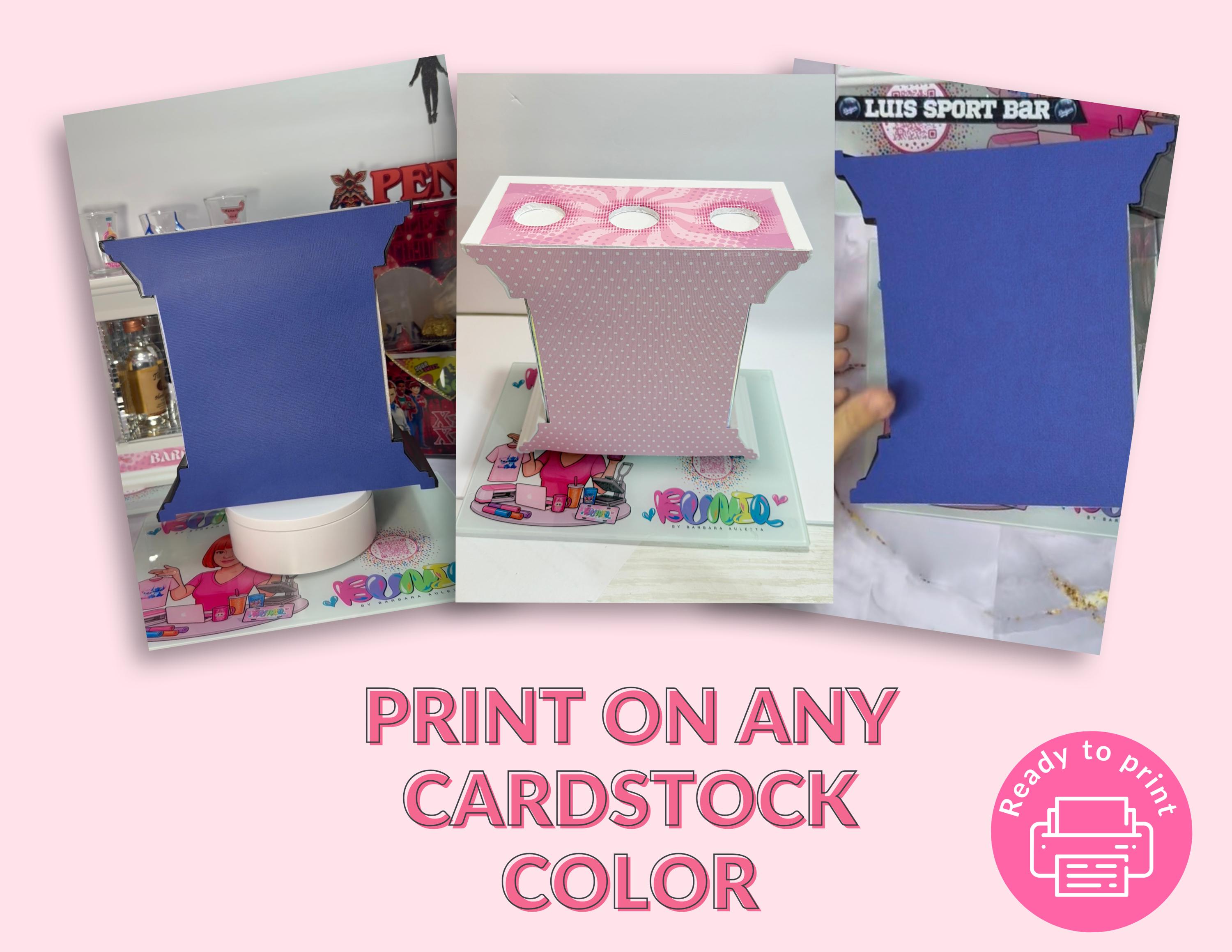 DIY Mini Bar Back Panel PDF | Dollar Tree Mini Bar | Full Back Panel ...