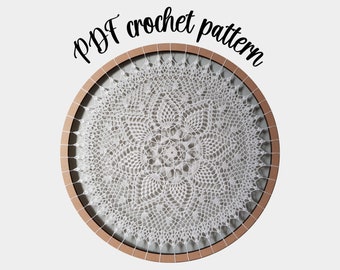 Mandala crochet pattern US terms, doily pattern, wall hanging crochet pattern, crochet housewarming gift, crochet wedding gift, PDF pattern