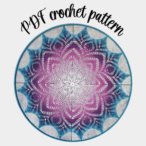 Mandala crochet pattern Dutch 80 cm, mandala crochet pattern Dutch, mandela pattern, crochet mandala, wedding decoration