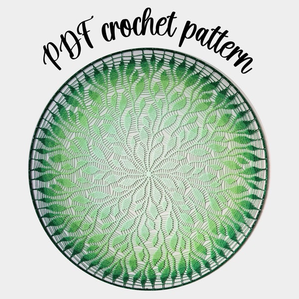 Mandala crochet pattern 40 inch US terms, wall hanging crochet pattern 1 meter, decoration, pattern with chart, written crochet instructions