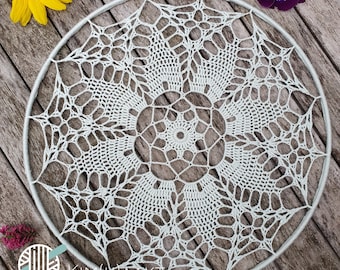 Mandala crochet pattern, crochet pattern wall hanging, doily crochet pattern, crochet pattern in English, beginner crochet, crochet wedding