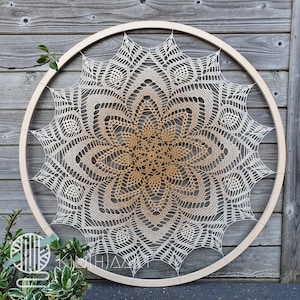 DUTCH Mandala crochet pattern 80 cm, mandala crochet pattern Dutch, mandala pattern, crochet mandala, wedding decoration