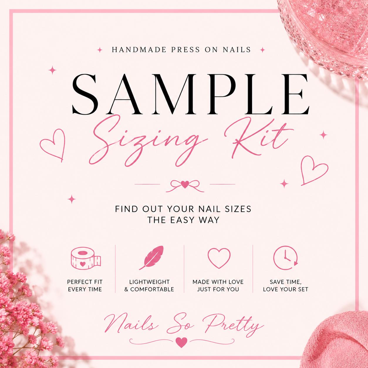Fake Nail Sizing Kit | Sample Nail Sizes, Custom Fit (handmade) - Etsy