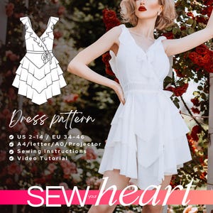 Flounce ruffle dress sales