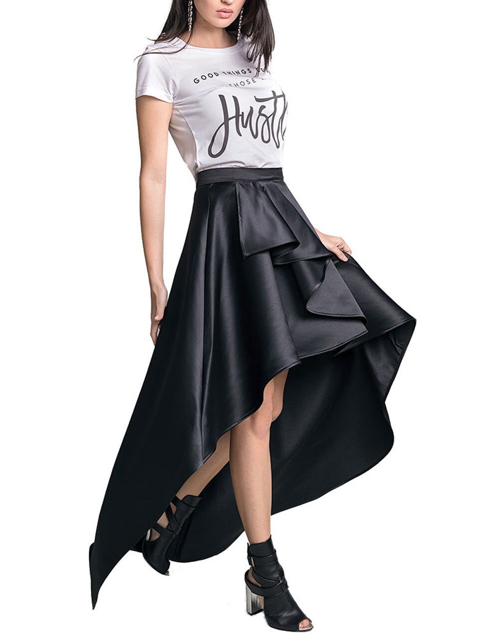 AGNES high-low skirt sewing pattern 40 42 44 EU PDF A4 | Etsy