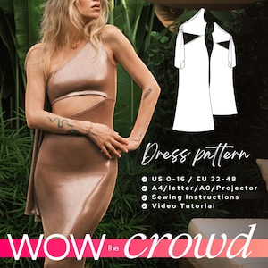 Side Cutouts Bodycon Dress Pattern - Etsy