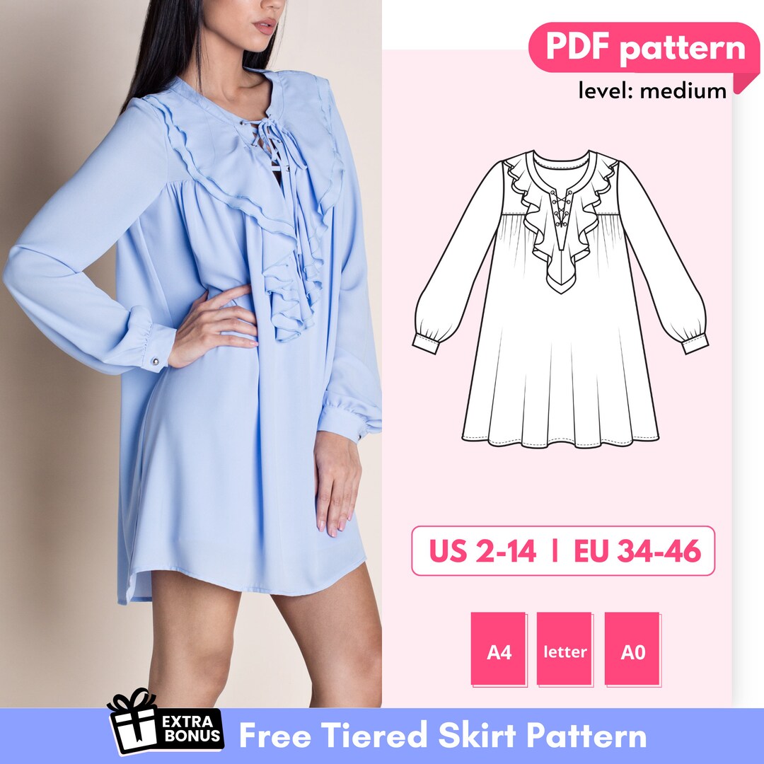 JADE DIY babydoll robe patron de couture PDF numérique mini Etsy France