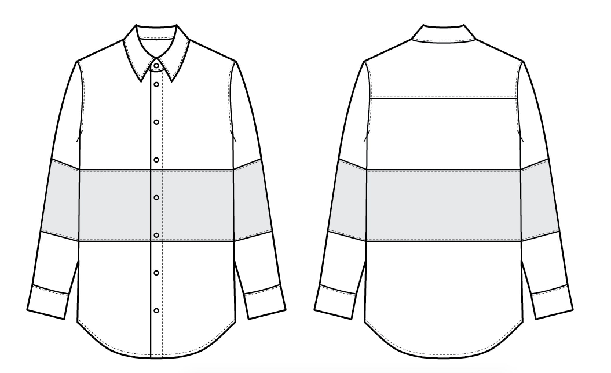 LIAM Mens Button Down Shirt Sewing Pattern 3743 EU PDF A4 Etsy