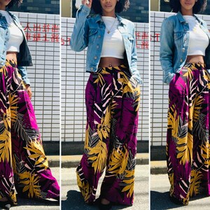 AMALIA Wide Leg Pants Sewing Pattern 32 - 54 EU - PDF A4 Letter and A0 ...